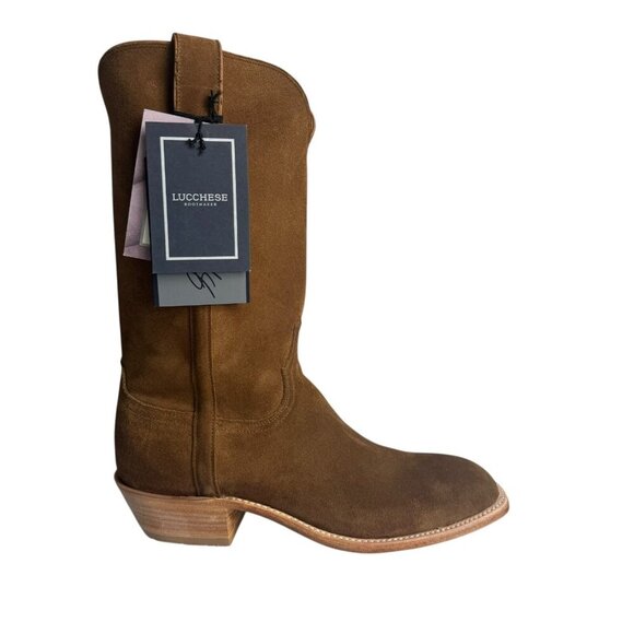 Lucchese x Chris Stapleton western cowboy Boot Brown Suede size 9.5 EE New box - Picture 12 of 12